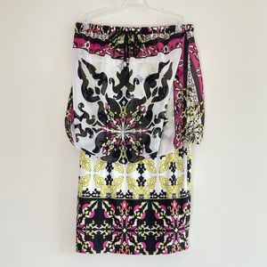 Analili Blouson Strapless Dress